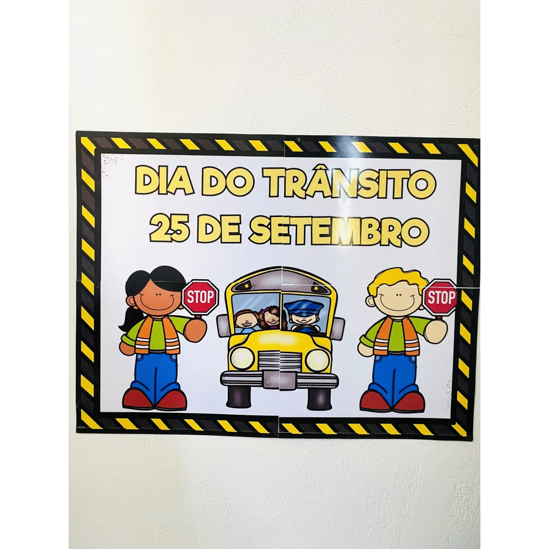 Dia do Trânsito: Painel e Coroa para Educação Infantil e Anos Iniciais