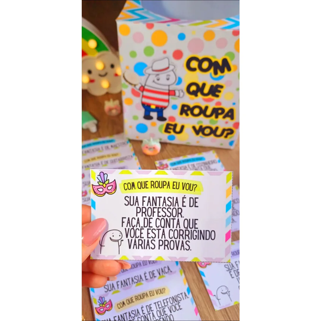 DINÂMICA / CAIXA PEDAGÓGICA: COM QUE ROUPA EU VOU  - CARNAVAL