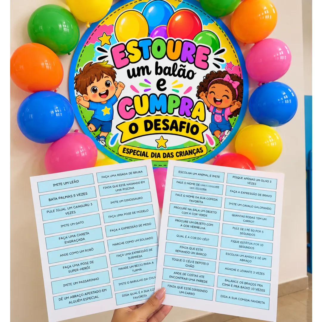 Dinâmica Dia das Crianças - Educação Infantil - PDF 12 Páginas
