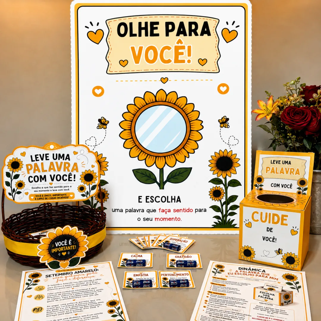 Dinâmica Setembro Amarelo - Educação Infantil e Ensino Fundamental - PDF