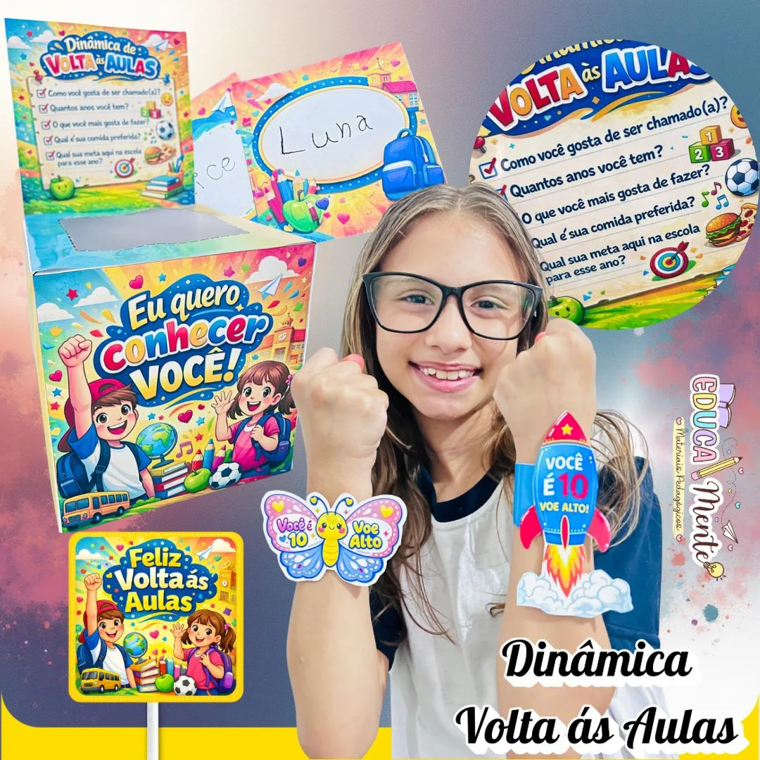 ⭐️ Dinâmica Volta ás Aulas ➕Lembrancinhas ⭐️