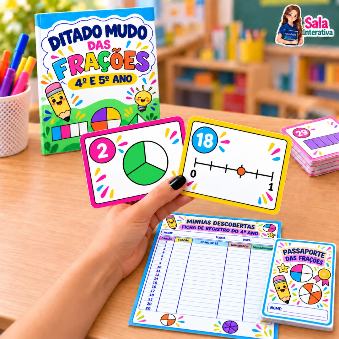 Ditado Mudo das Frações - 4º e 5º ano - Matemática - PDF
