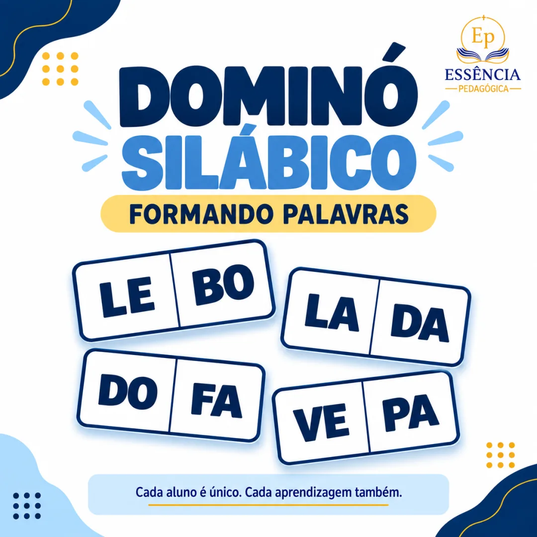 Dominó Silábico – Formando Palavras – 1º Ano – PDF