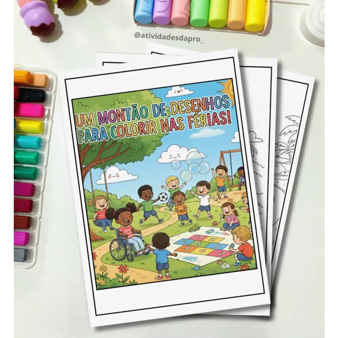 E-Book Um Montão de Desenhos para Colorir