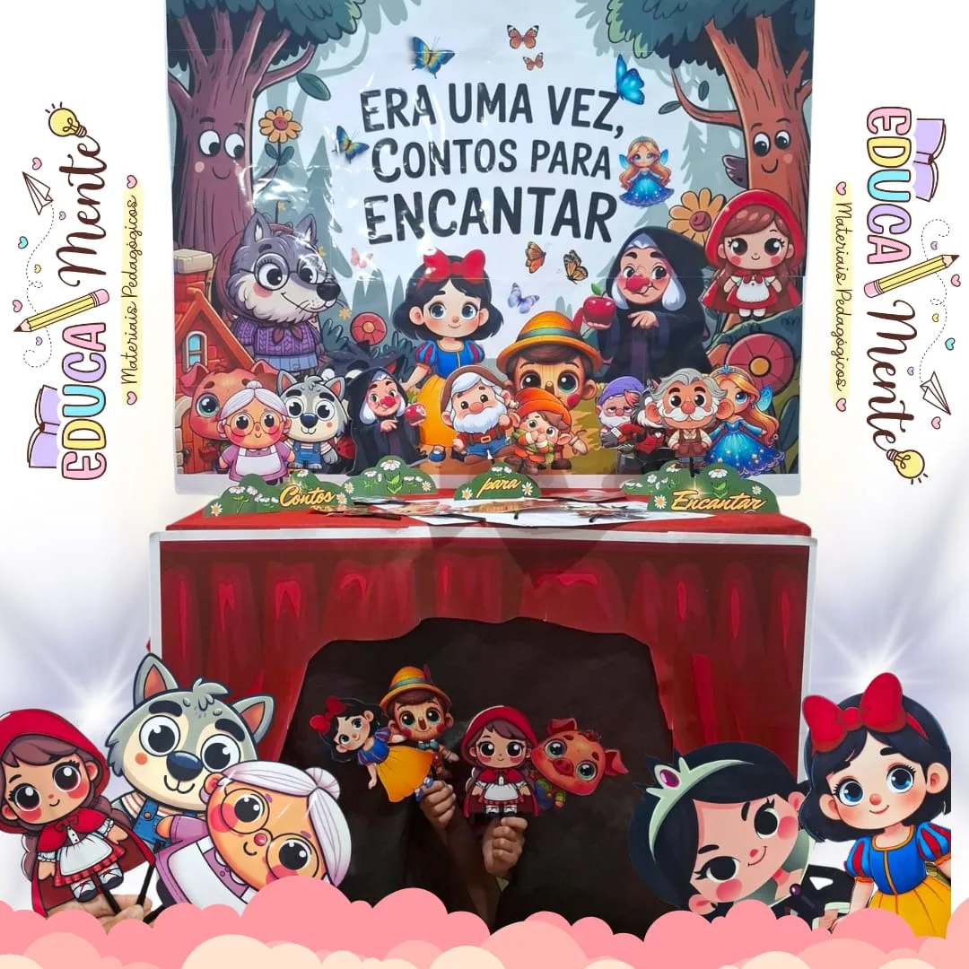 🩷 ERA UMA VEZ: Contos para Encantar 🩵 Teatro com Fantoches 🩷