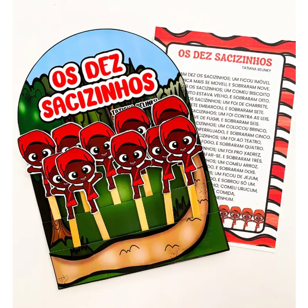 Eram Dez os Sacizinhos - História na Luva