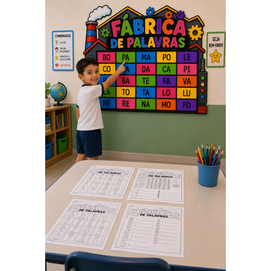 Fábrica de Palavras - Cartaz e Atividades (PDF)