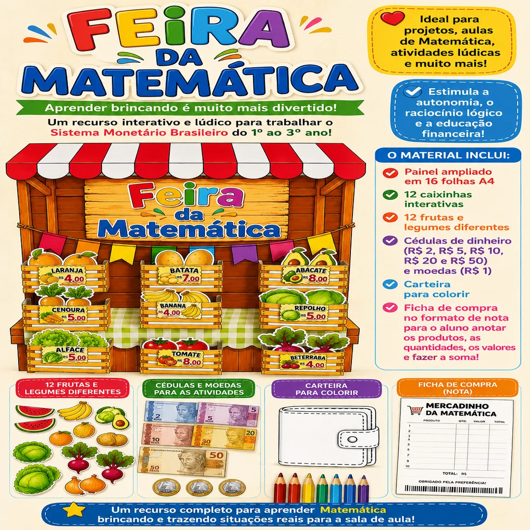 Feira da Matemática do 1º Ao 3º Ano Em PDF