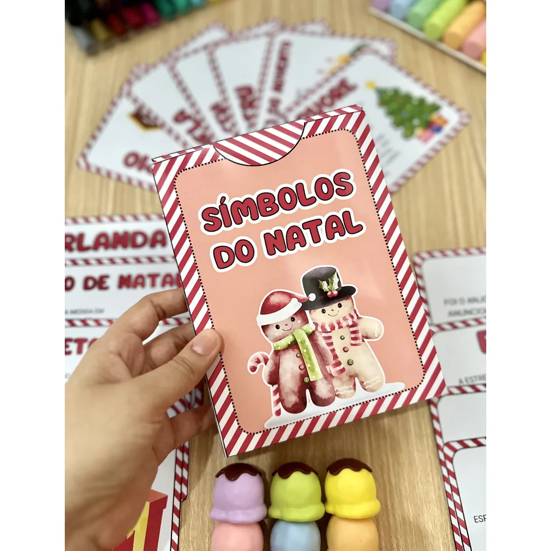 Fichas de Leitura Símbolos do Natal — 15 Fichas e Caixinha em PDF