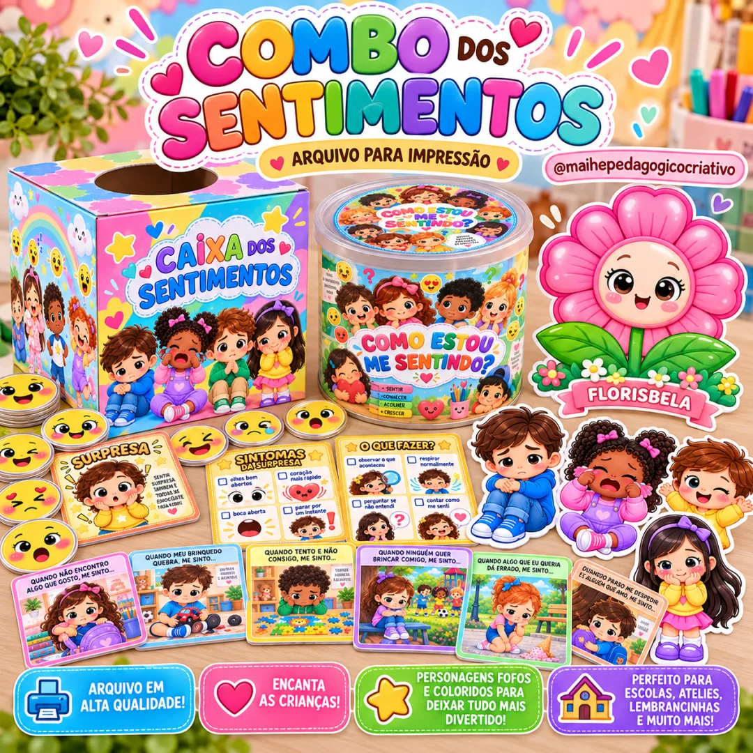 Combo dos Sentimentos - Educação Infantil - Arquivo Digital