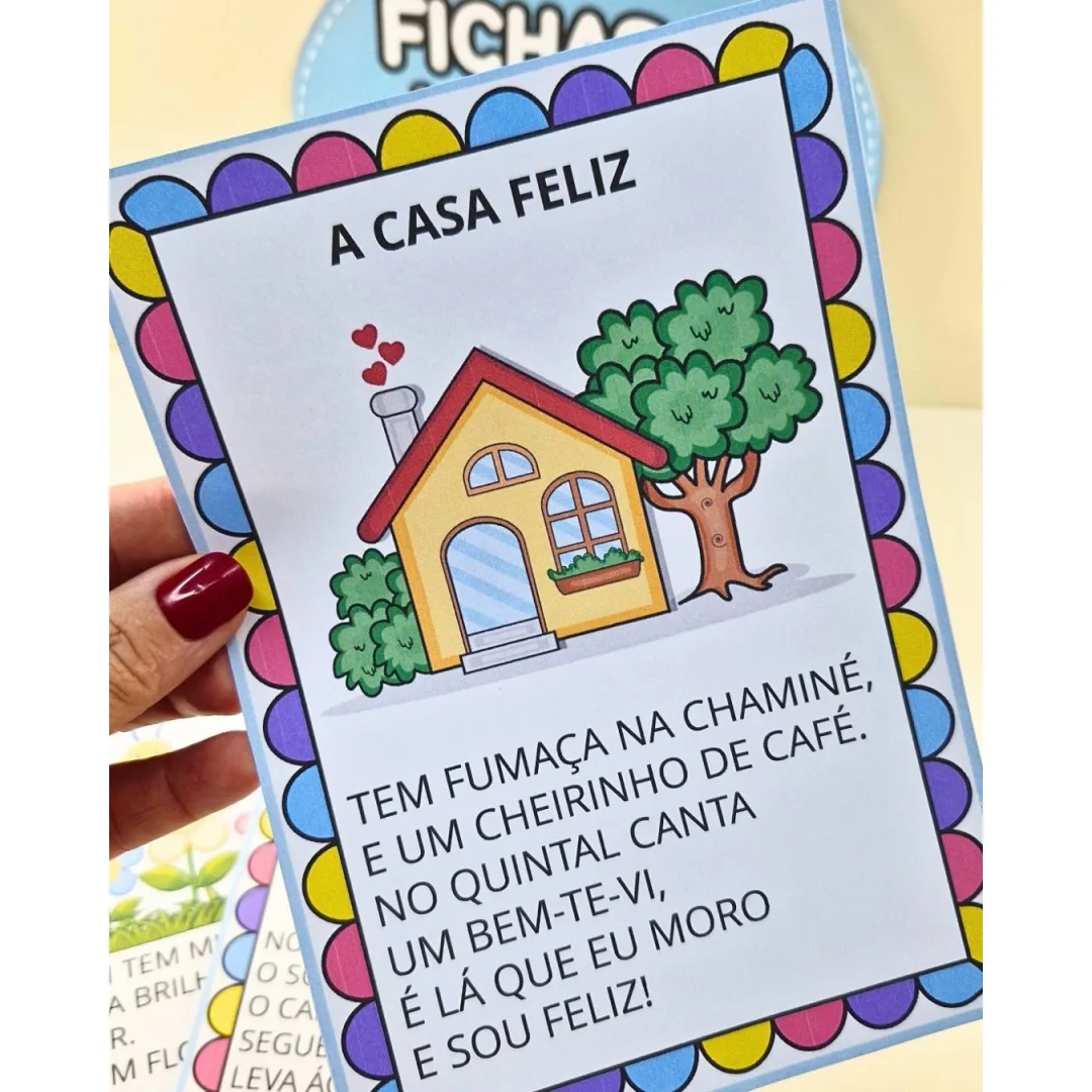 Fichas para Leitura - Alfabetização