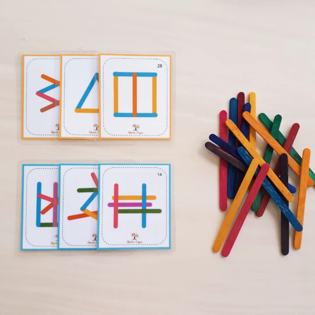 Figuras com Palitos -Jogo de Raciocínio, Atenção e Percepção Espacial - PDF
