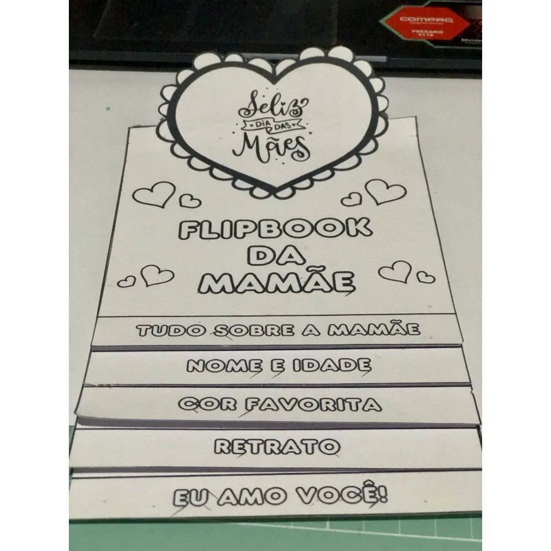Flipbook da Mamãe — Pronto para Imprimir