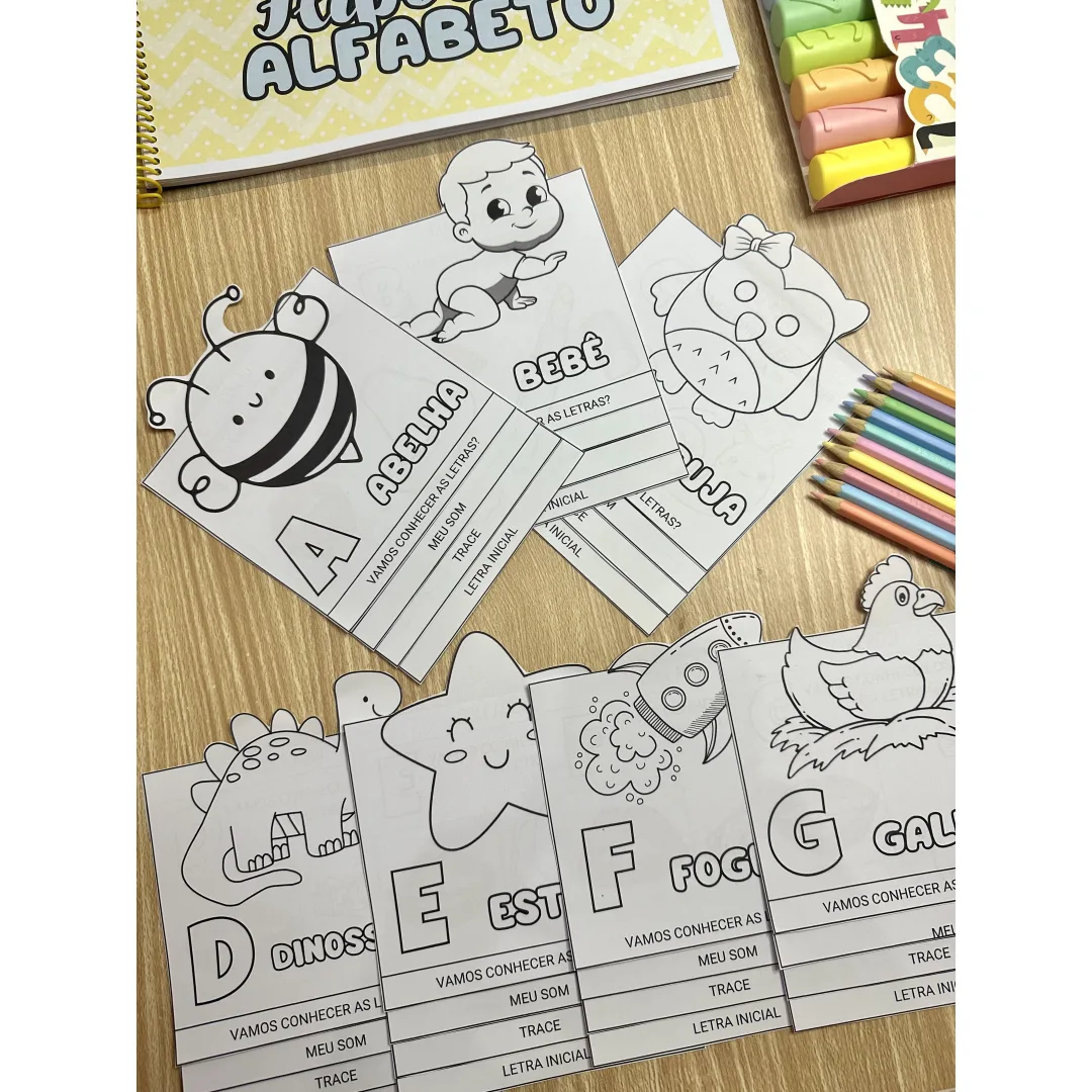 Flipbook do Alfabeto — 52 Páginas para Alfabetização em PDF