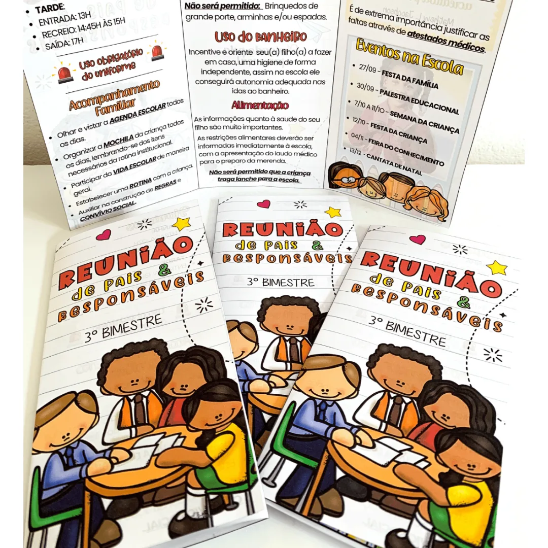 Folder Reunião de Pais