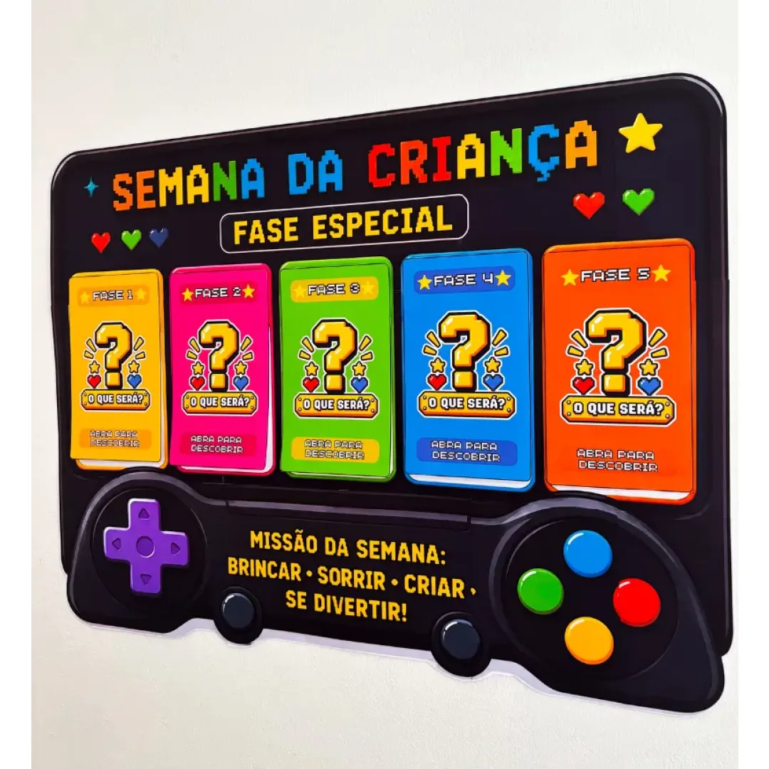 Game Semana da Criança Painel Interativo em PDF Educação Infantil e Anos Iniciais