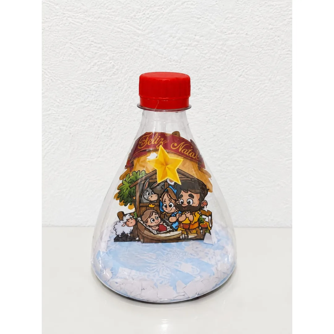Kit lembrancinha de Natal com Garrafas Recicláveis + Atividades em pdf 