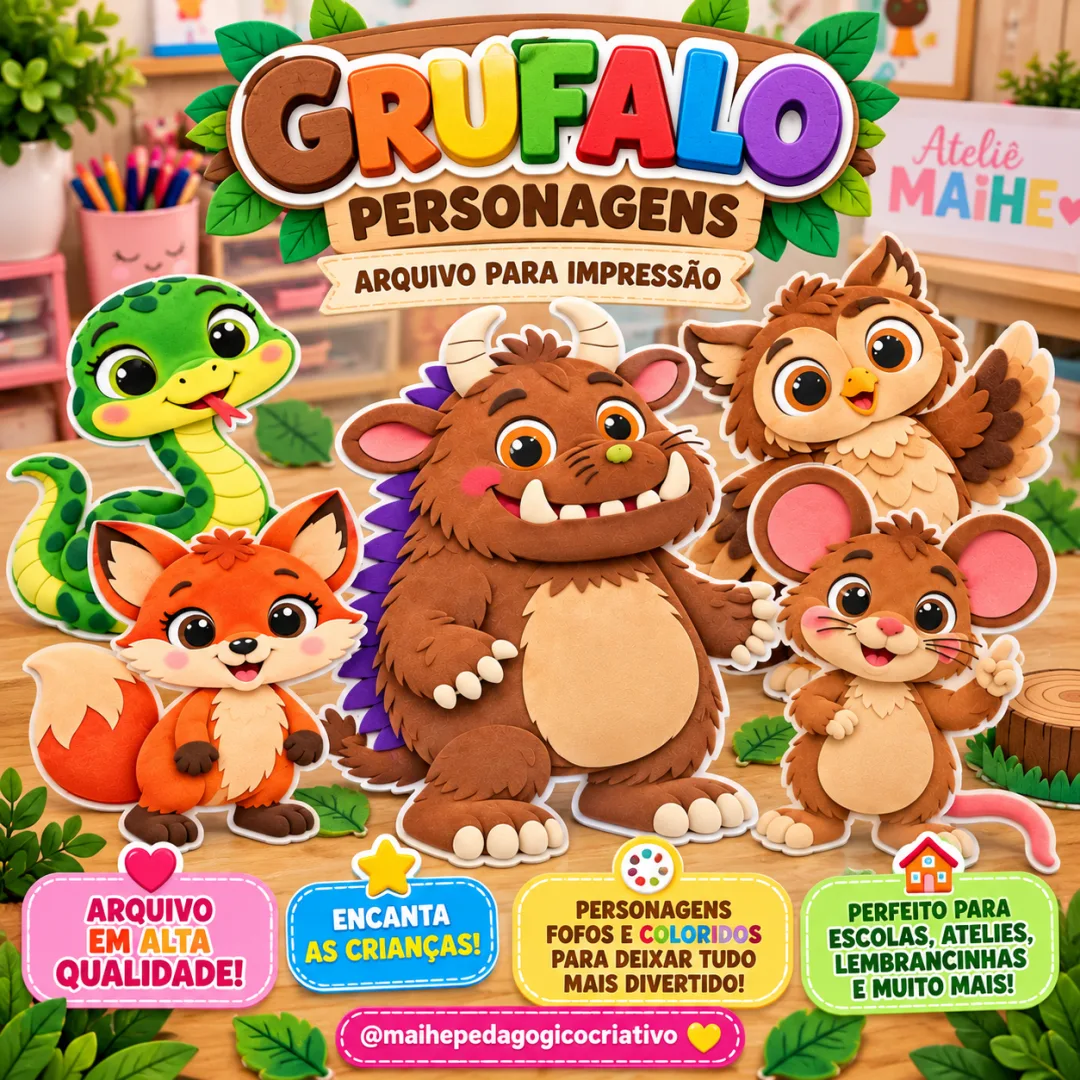 Grúfalo - Personagens - Educação Infantil - Arquivo Digital