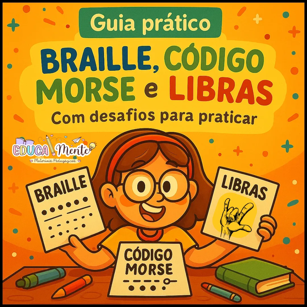 🧩 GUIA PRÁTICO BRAILLE, CÓDIGO MORSE E LIBRAS 🧩
