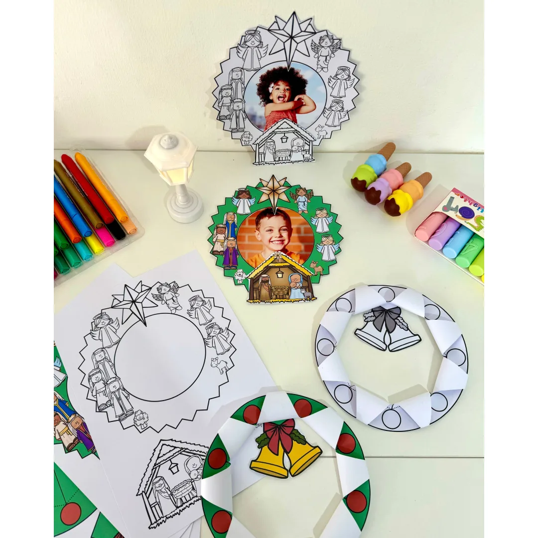 Guirlandas de Natal — Recorte, Colagem e Dobradura na Educação Infantil em PDF