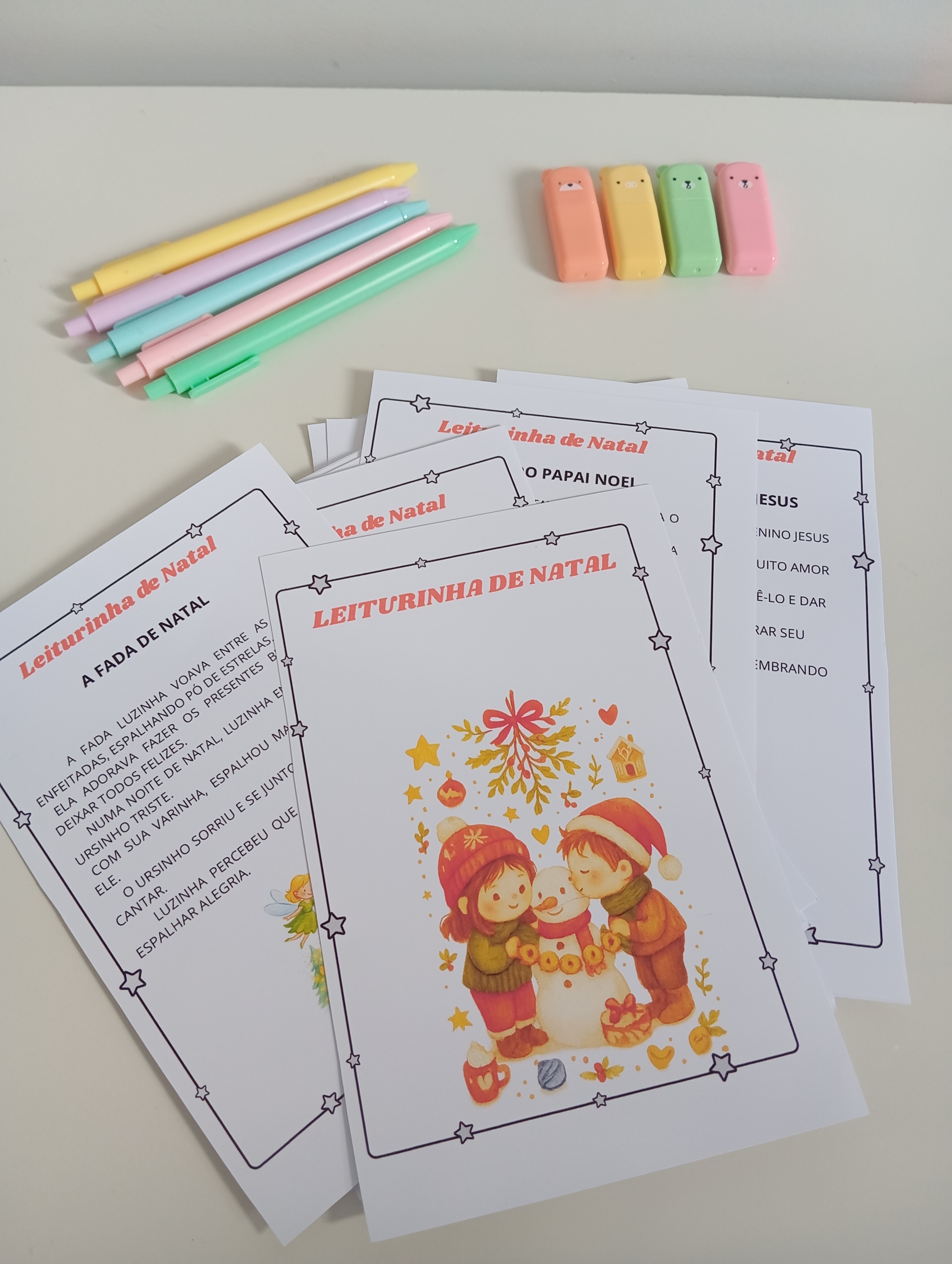 Leitura de Natal PDF para Imprimir - Atividade para Educação Infantil