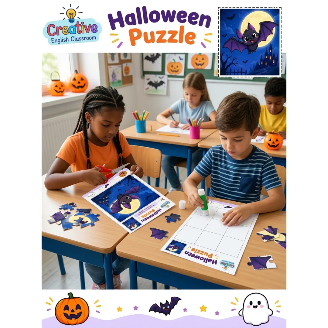 Halloween Infantil – 9 Quebra-Cabeças para Imprimir Pdf