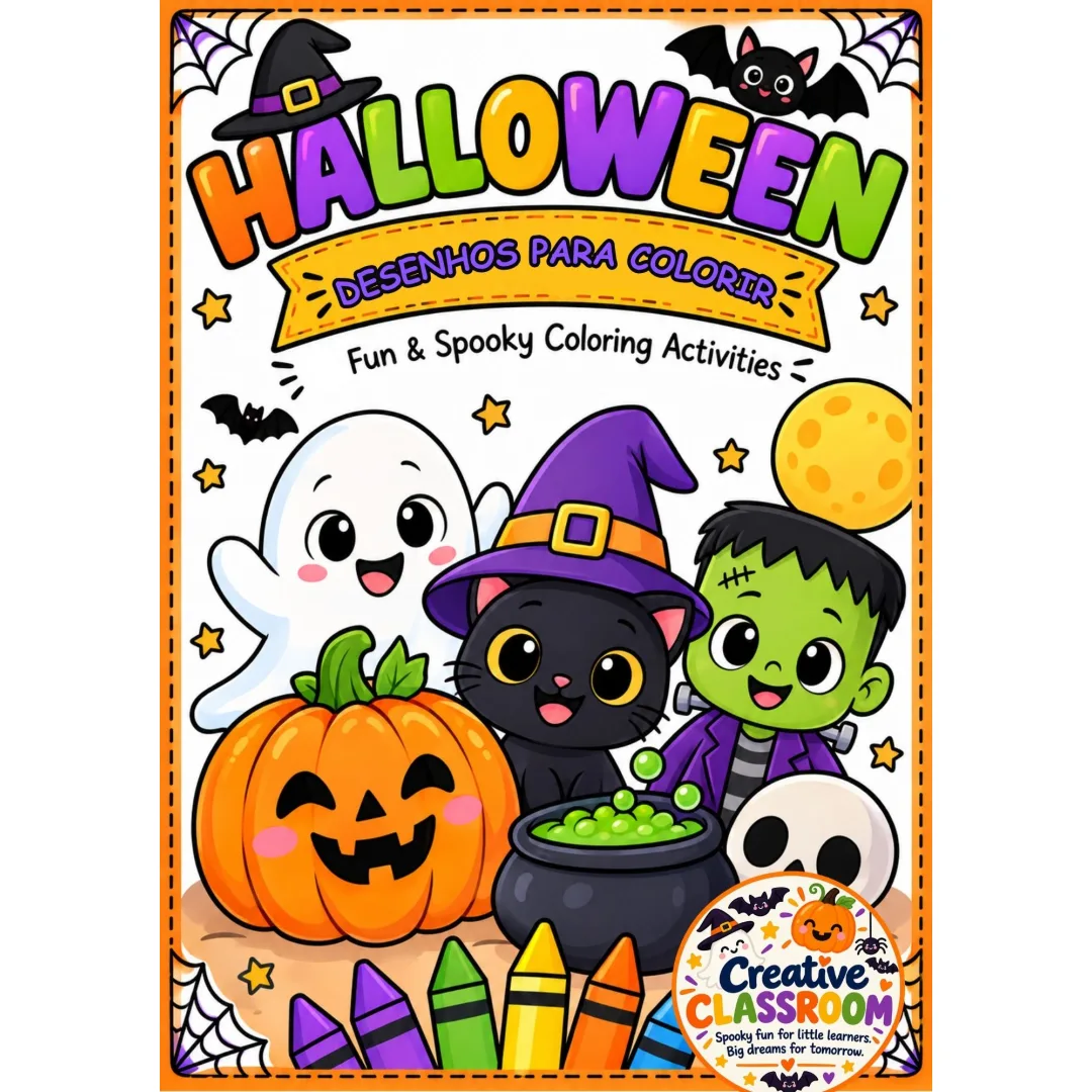 Halloween para Colorir – 14 Desenhos Educação Infantil Pdf