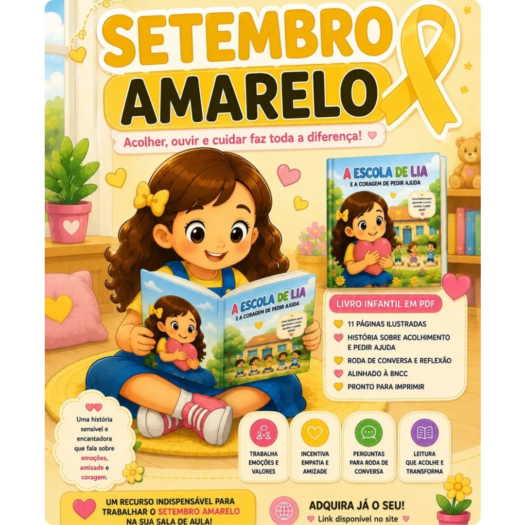 História Infantil Sobre Emoções para Imprimir 