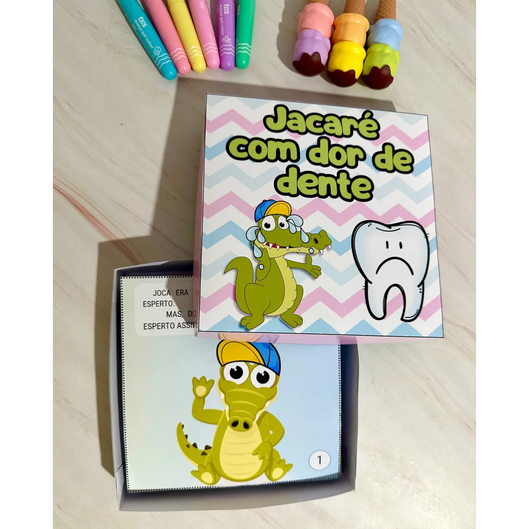 História Jacaré com Dor de Dente para Educação Especial em PDF