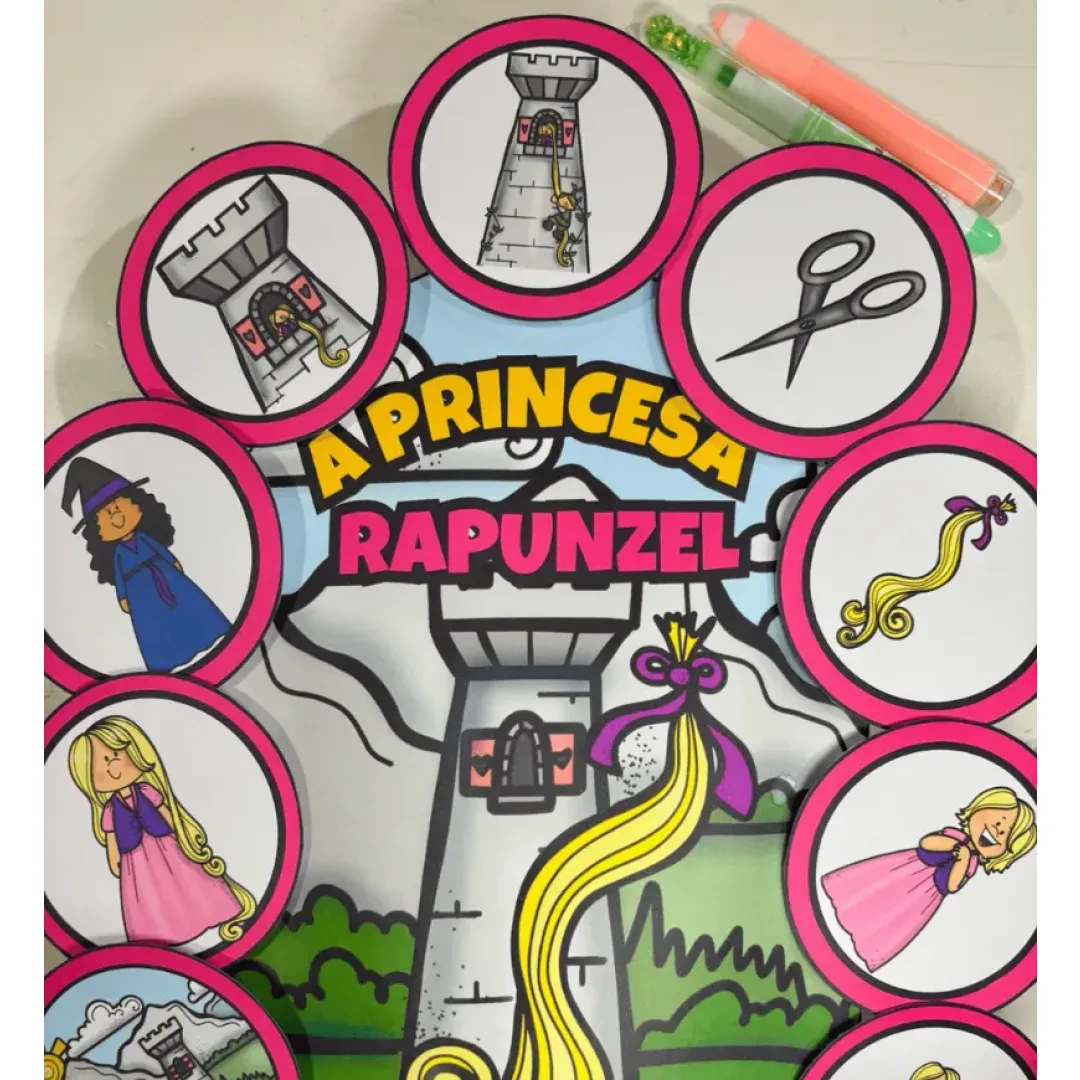 História na Luva: Princesa Rapunzel - PDF Educação Infantil