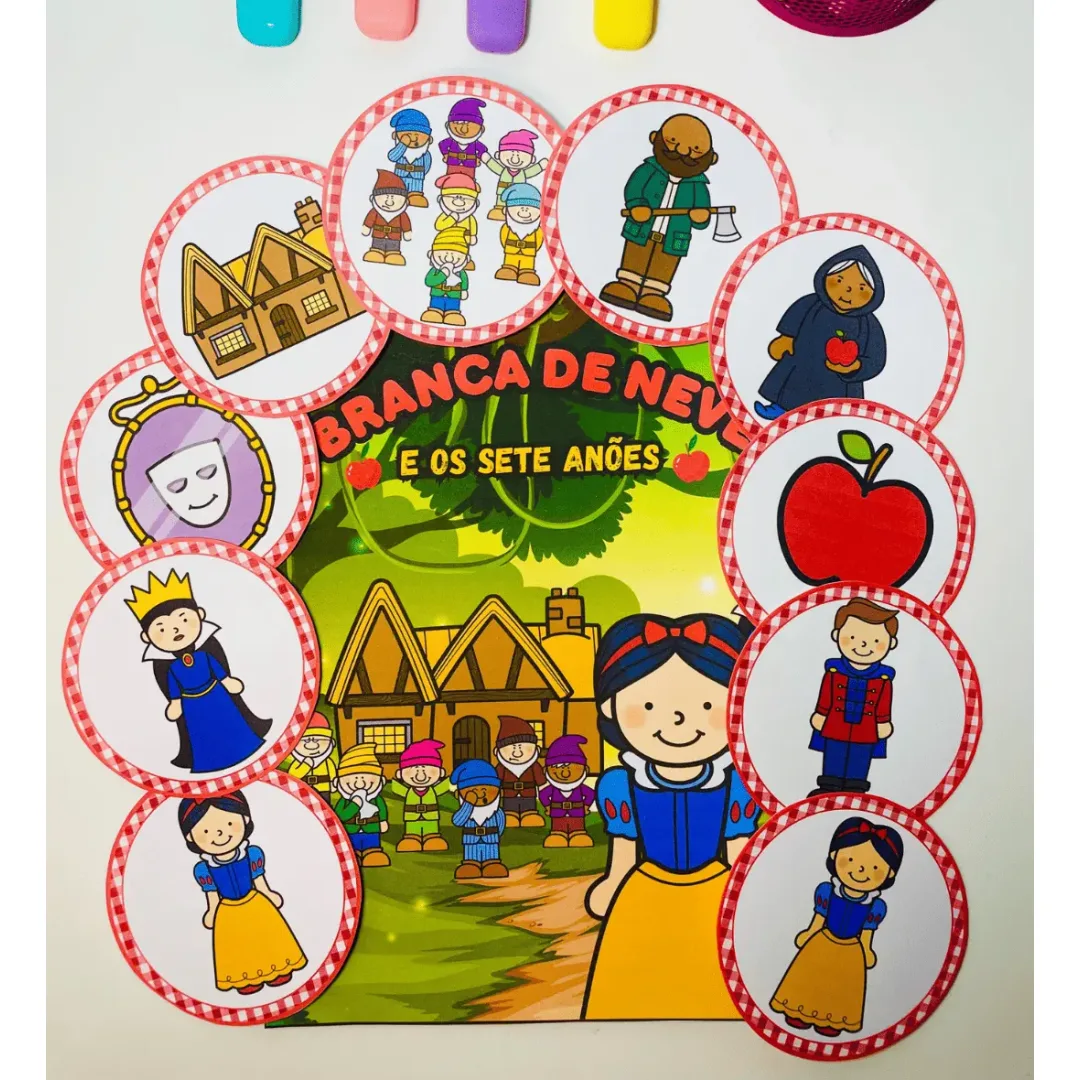 Historia na Luva - Branca de Neve e os Sete Anões