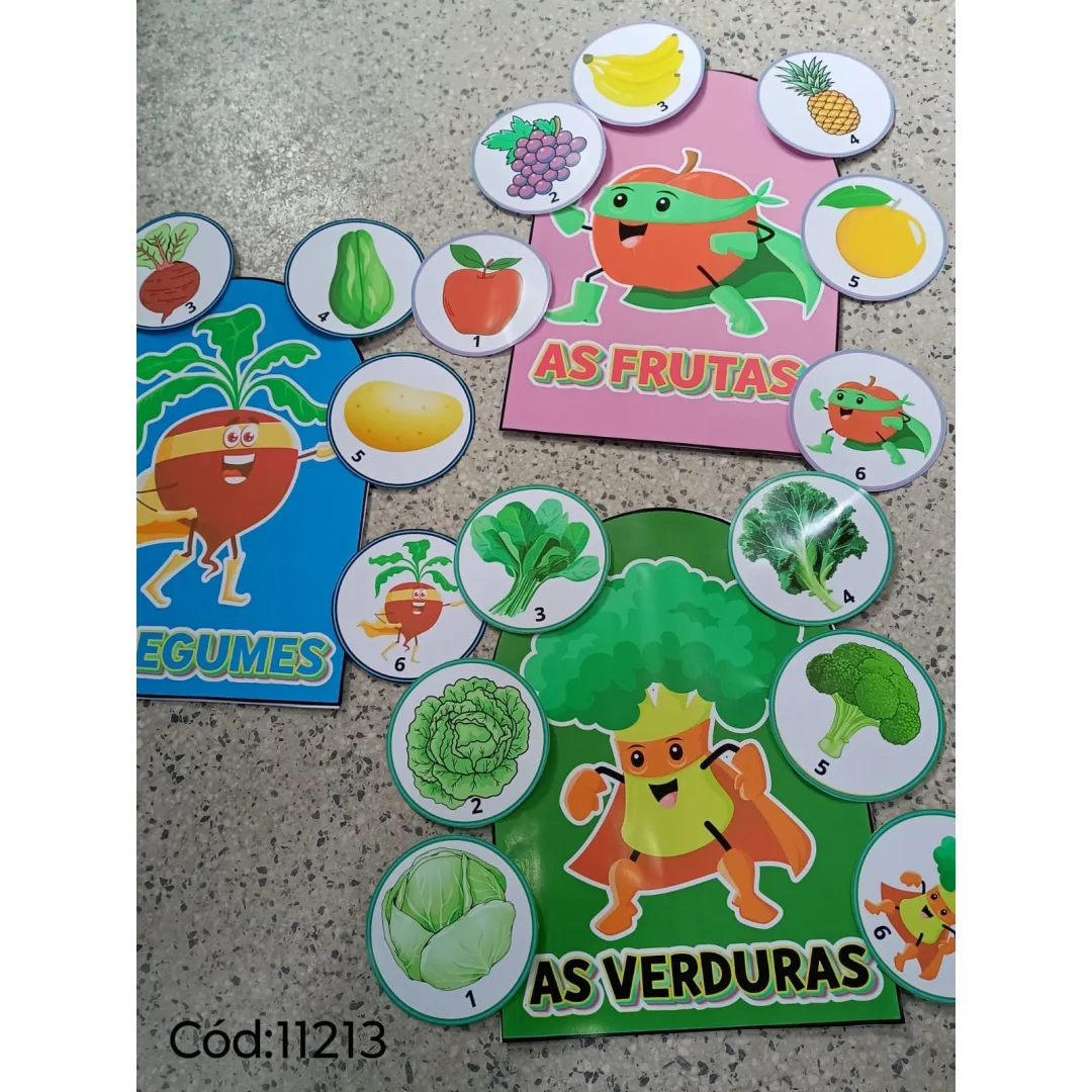 HISTÓRIA NA LUVA / LUVA PEDAGÓGICA: ALIMENTAÇÃO SAUDÁVEL - FRUTAS, VERDURAS E LEGUMES