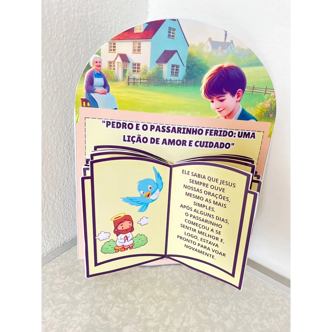 HISTÓRIA NA LUVA: PEDRO E O PASSARINHO FERIDO