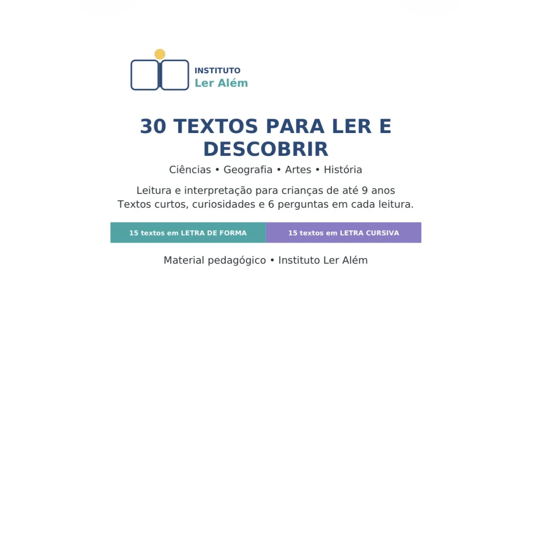 Interpretação de texto para crianças 