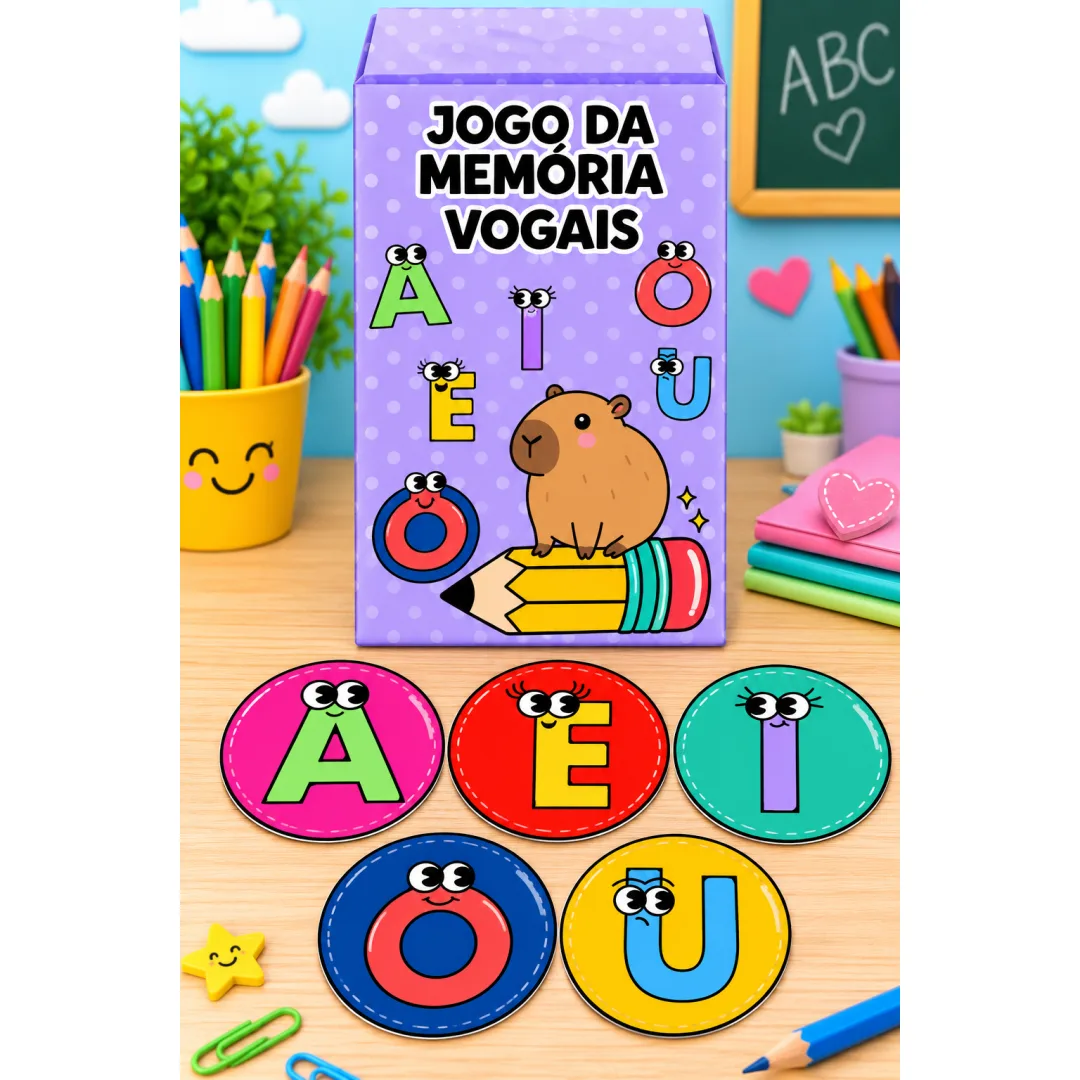 JOGO DA MEMÓRIA DAS VOGAIS 