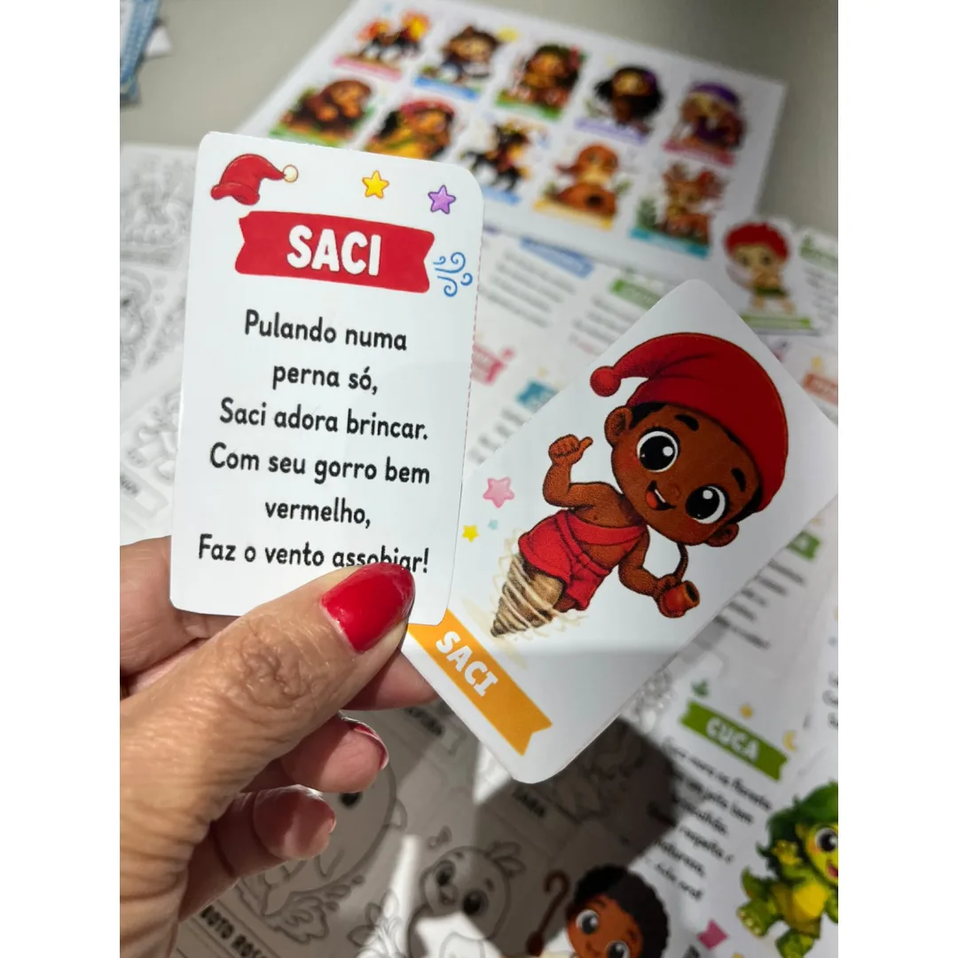 Jogo da Memória e Cards do Folclore Brasileiro