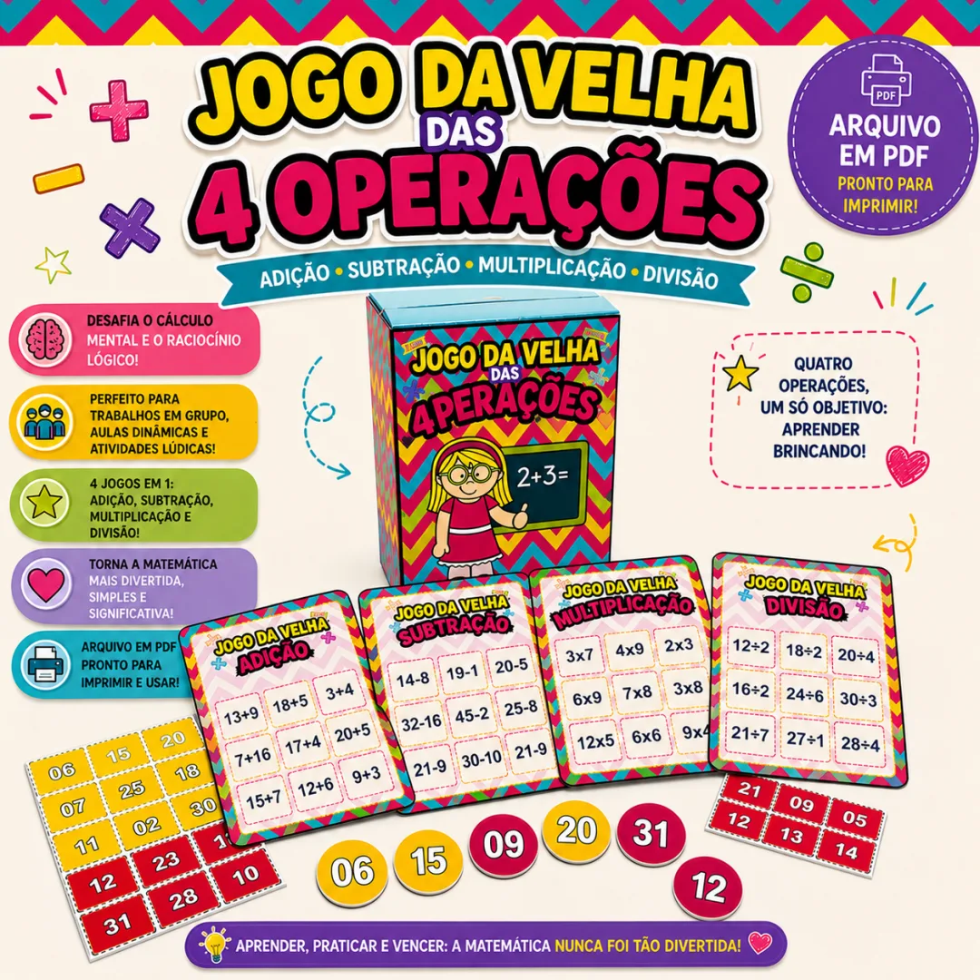 JOGO DA VELHA 4 OPERAÇÕES