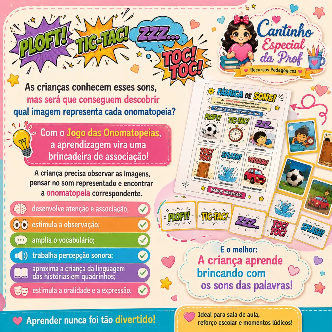 💥 JOGO DAS ONOMATOPEIAS 💥