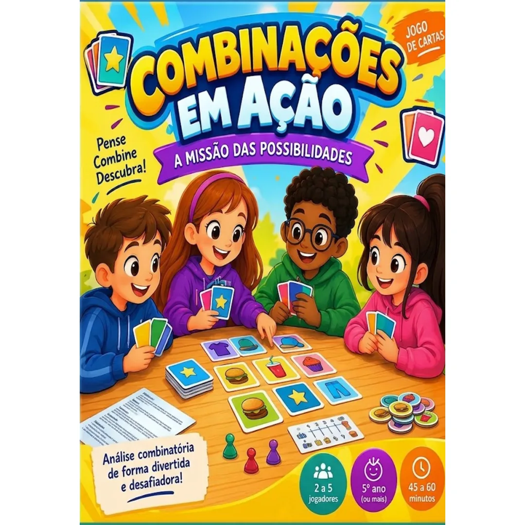 Jogo de Combinatória: Possibilidades e a Multiplicação em pdf 5º ano