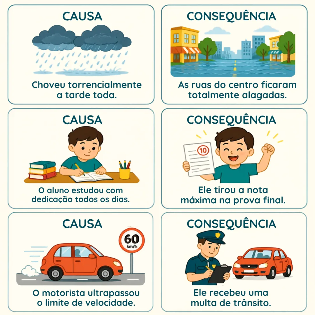 Jogo de Pares Causa e Consequência em PDF