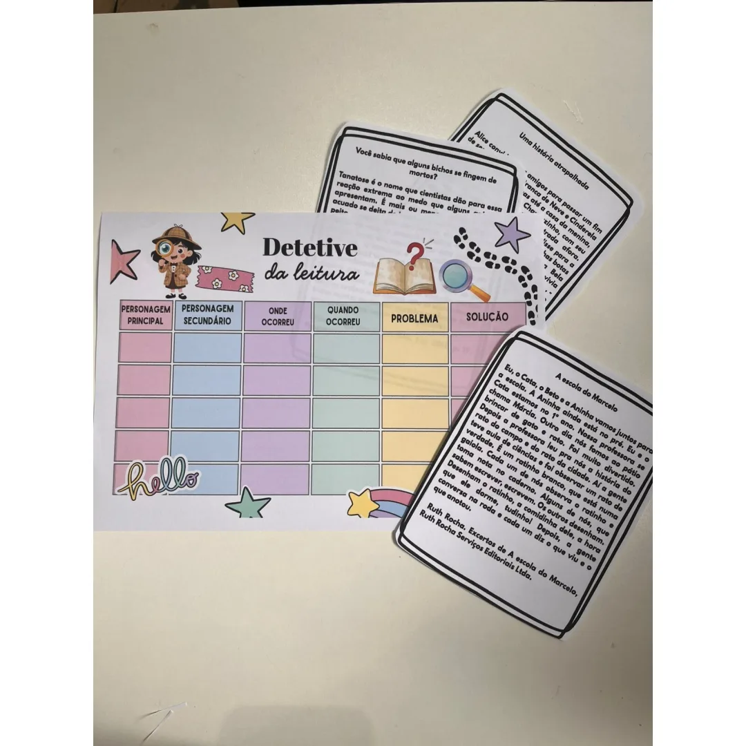 JOGO: DETETIVE DA LEITURA