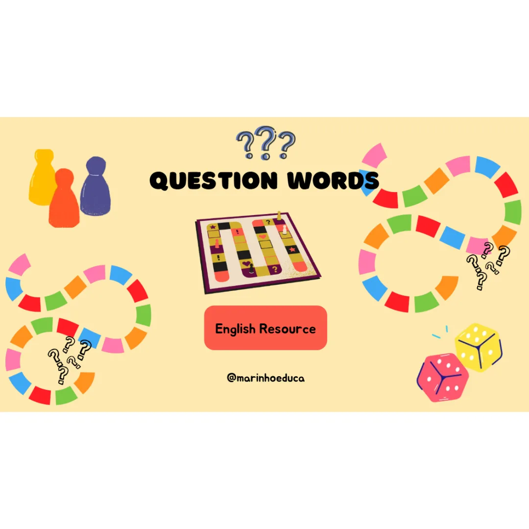 Jogo em PDF: Question Words para Ensino Fundamental