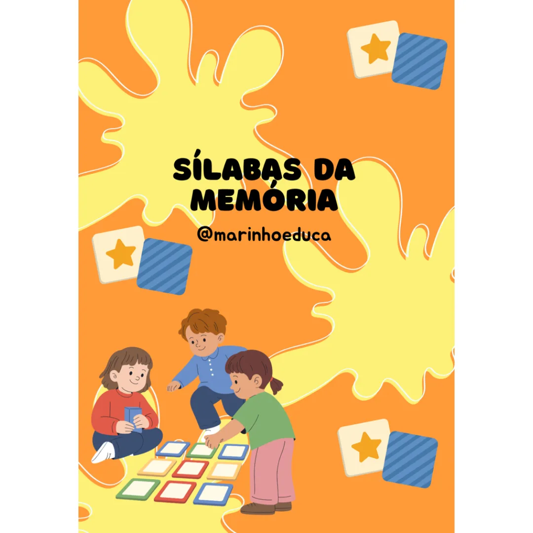 Jogo em PDF: Sílabas da Memória para Alfabetização