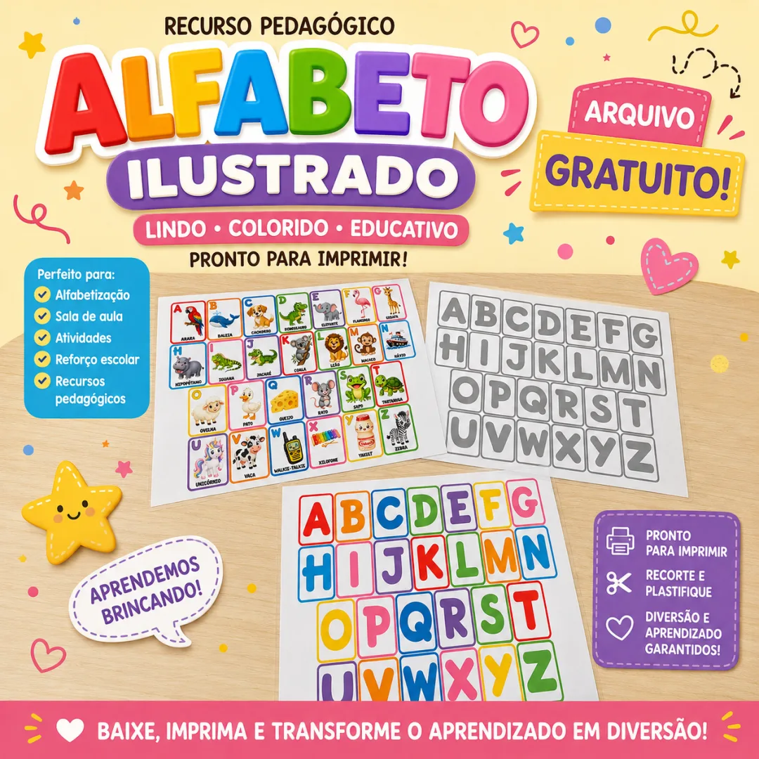 Jogo Pareamento Do Alfabeto - Educação Infantil - Arquivo Digital