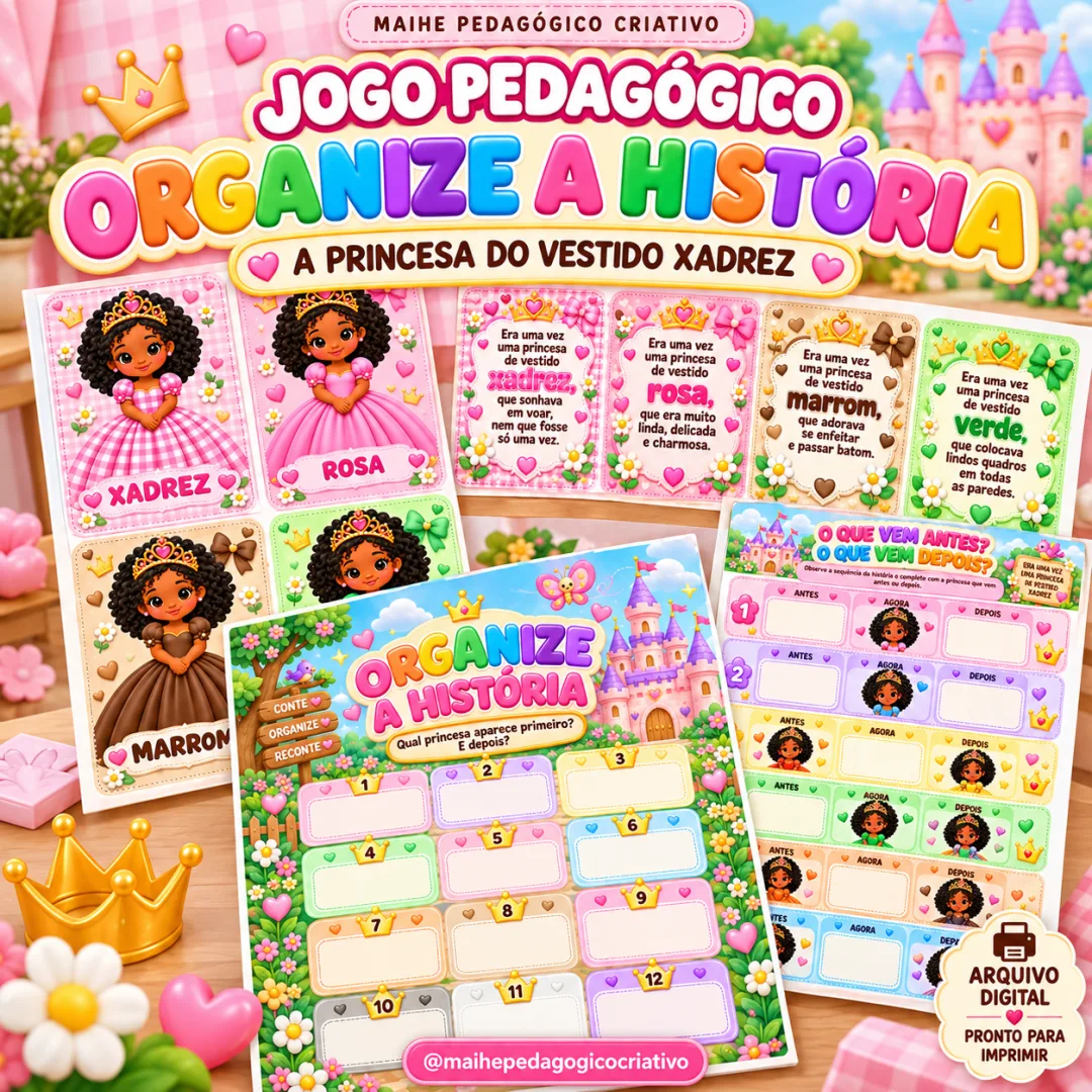 Jogo Pedagógico — Organize A História - Educação Infantil - Arquivo Digital