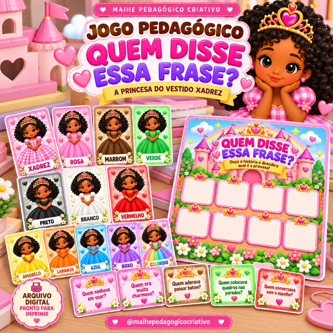 Jogo Quem disse essa frase? Vamos descobrir qual princesa está falando? - Educação Infantil - Arquivo Digital