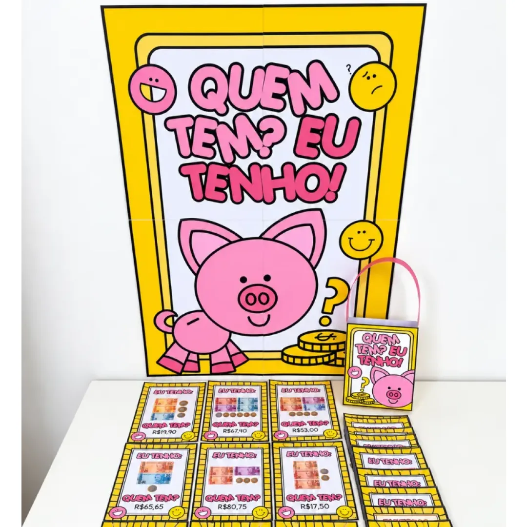 Jogo Quem Tem? Eu Tenho! | Sistema monetário