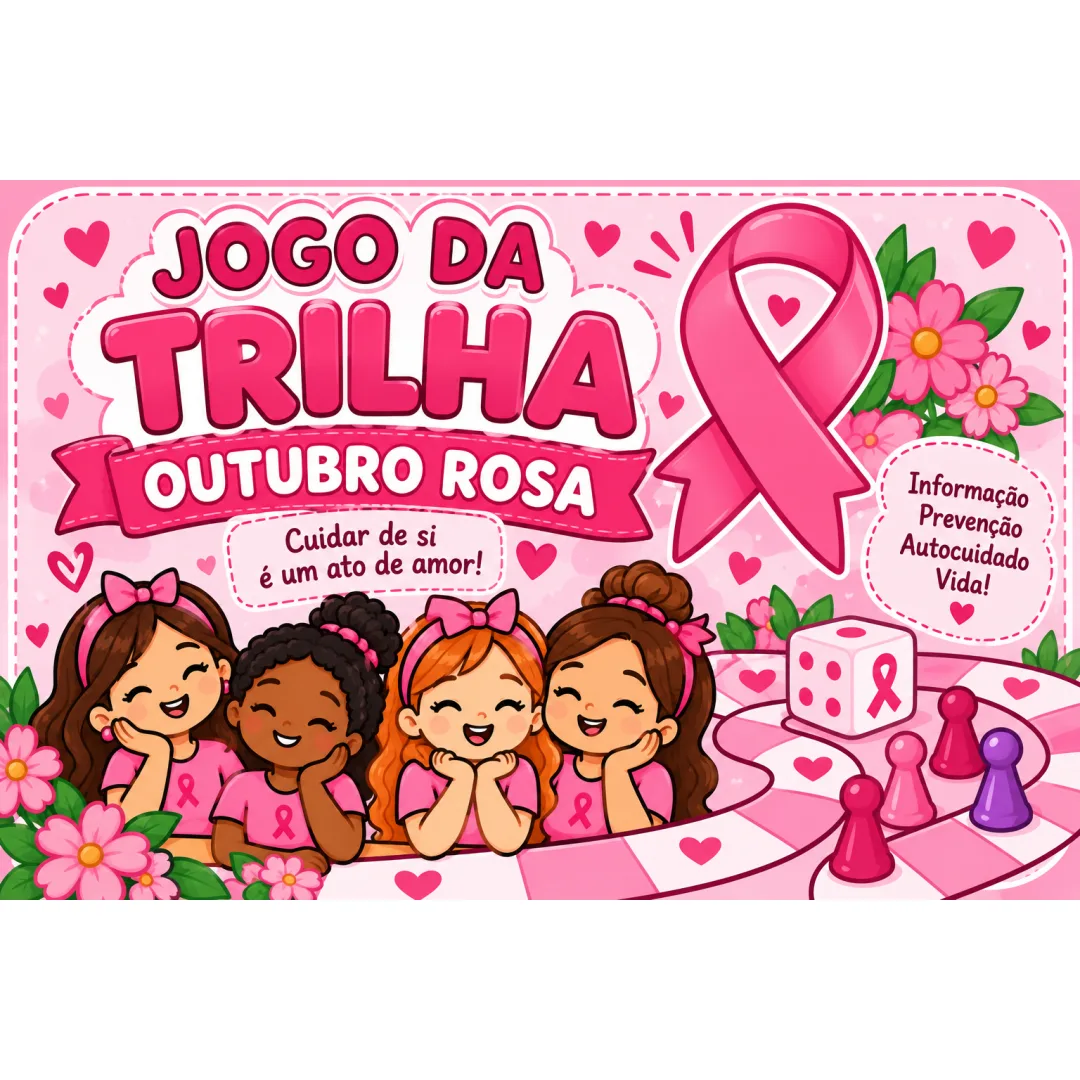 Jogo Trilha Outubro Rosa - Educação Infantil - PDF