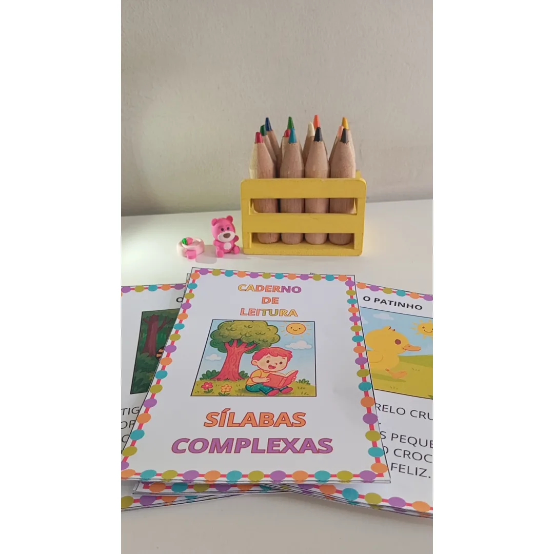 Kit 40 leiturinhas Sílabas Complexas