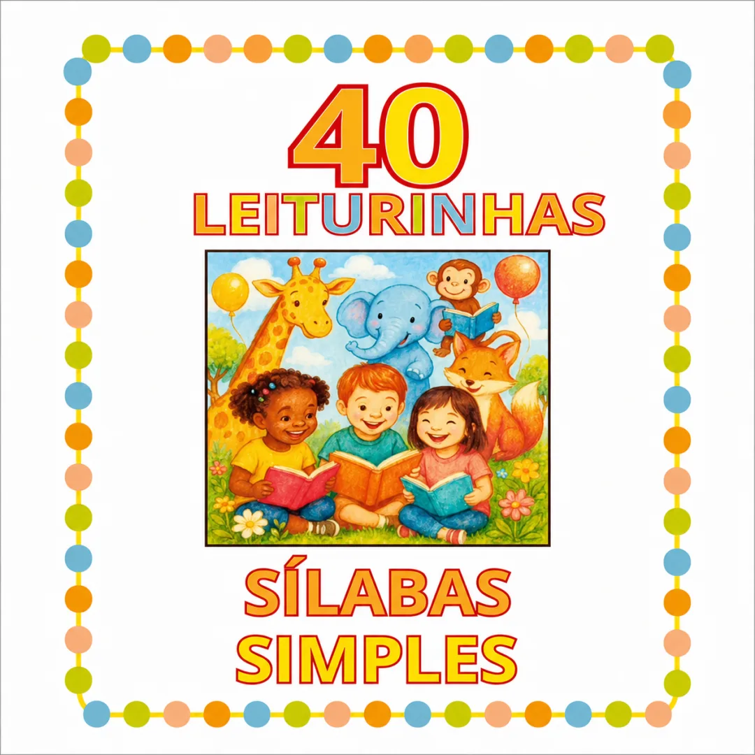Kit 40 Leiturinhas Sílabas Simples